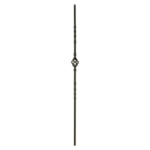 1BASK44 2552 Single Basket Iron Baluster
