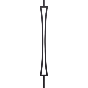 M434 2678 Hourglass Panel Iron Baluster