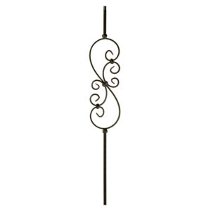 KW-M501 2685 Knee Wall 14" Small Scroll Iron Baluster