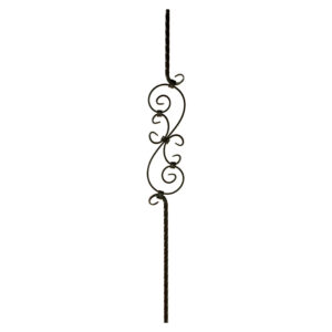 M30344 2797 Three Piece Scroll Iron Baluster