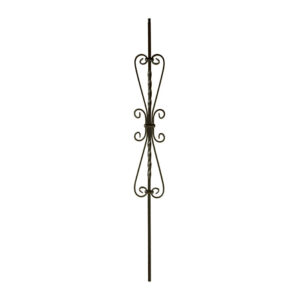 M33144 2982 5-1/4" Heart Scroll Iron Baluster